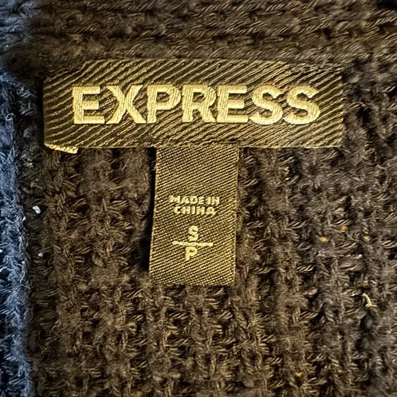 Express Women’s Black Knit Half Zip Sweater - Picture 5 of 8
